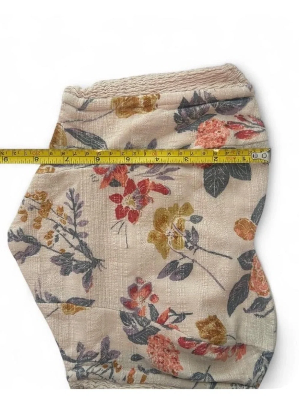 Fairycore Floral Sweetheart Strapless Tube Top Size Medium